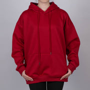 Cozy Fleece Hooded Pullover Winter Sports Sweatshirt