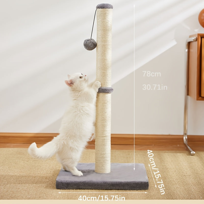 [Extra Thick] Extra Thick Indoor Cat Scratching Post | Durable Fiberboard | Sturdy & Safe Design For Play And Relaxation
