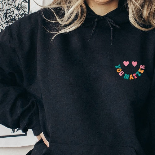 Cozy Oversized Back-Text Hoodie for Women