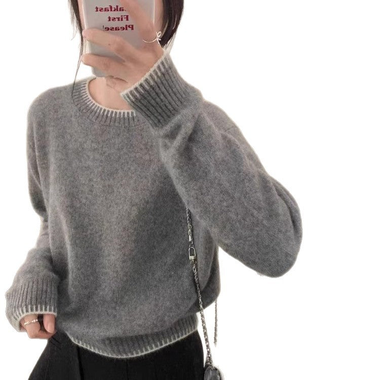 European and American Women's New Crew-neck Sweaters