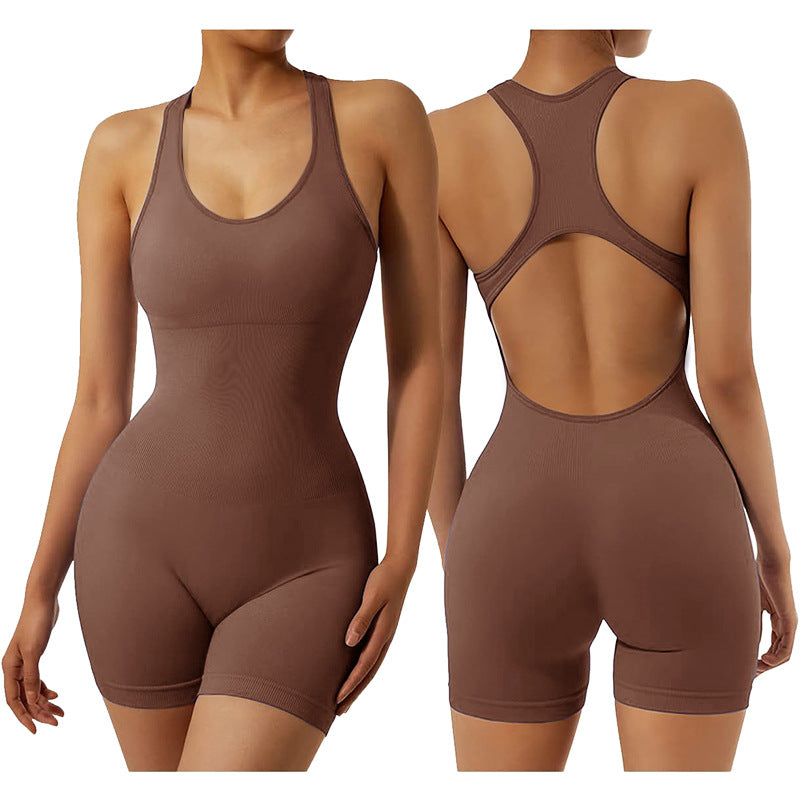 Yoga Jumpsuit Back Hollowed Leisure Sports Jumpsuit