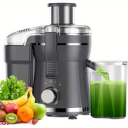 500W Powerful Centrifugal Juicer Machine - Wide Mouth Feed Chute for Easy Fruit And Vegetable Extraction, Easy Cleaning, Stainless Steel, BPA-Free, Space-Saving Design, Dishwasher Safe, Perfect for...