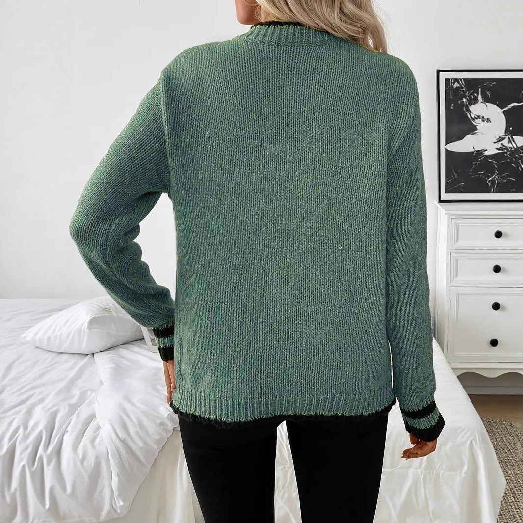 American-style Chanel-inspired Knitted Cardigan Top Coat