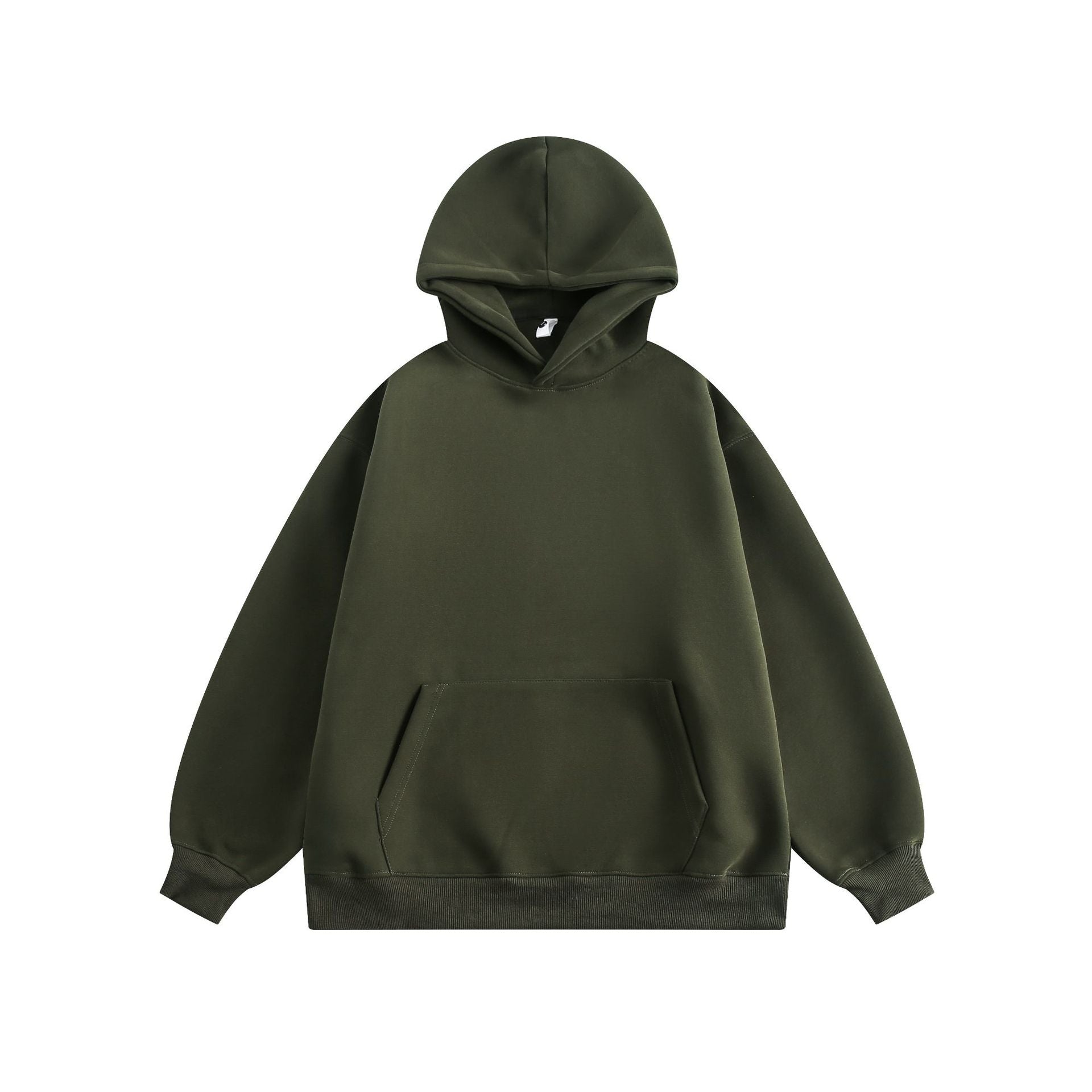 Cozy Solid Color Couple's Casual Pullover Hoodie