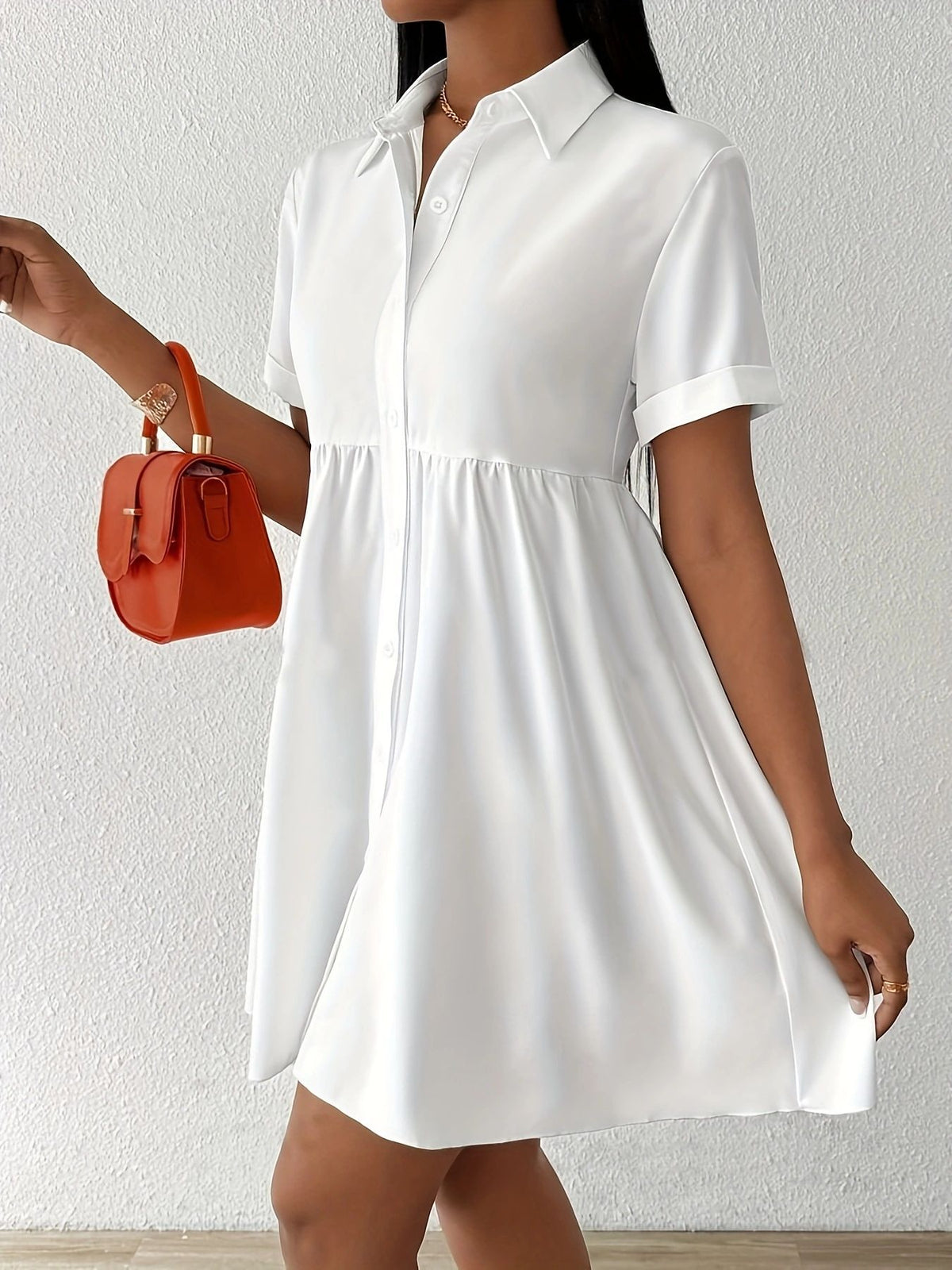 Women's Casual Ruffle A-Line Mini Dress