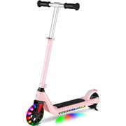 120W Adjustable Speed Electric Scooter with Height Adjustment, Rear Brake and LED Lights