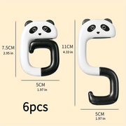 6-Piece Set of Travel Hooks with Elastic Handle