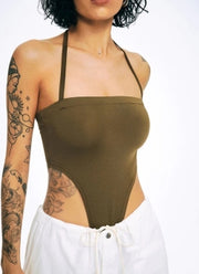 Chic Halter Lace-Up Off-Neck Women's Jumpsuit