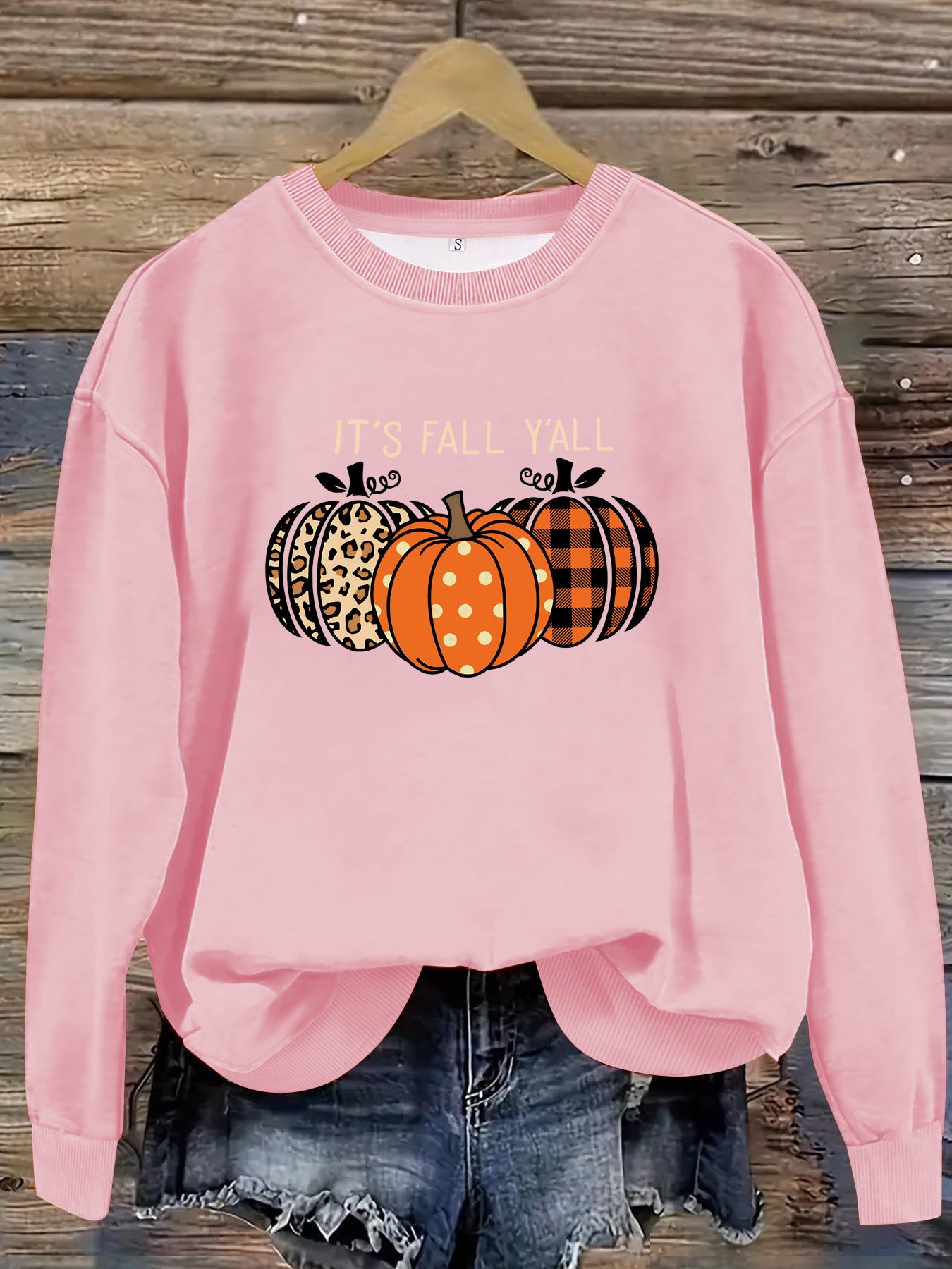 Cozy Halloween Pumpkin Pullover Sweatshirt