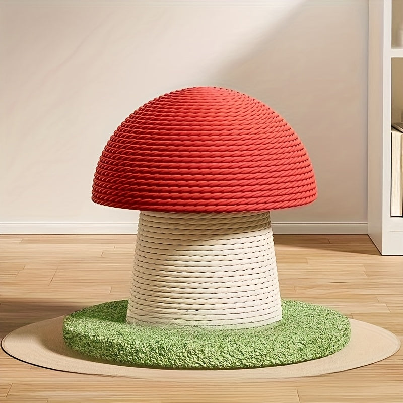 Heavy-duty Shed-free Cat Scratching Post - Furniture Protector & Climbing Tower With Sturdy Base, All-season Scratch Post For Indoor Cats, Easy-clean Surface, Space-saving Design For Kittens, Adult