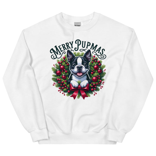 Festive Fashion Pupmas Unisex Holiday Sweatshirt