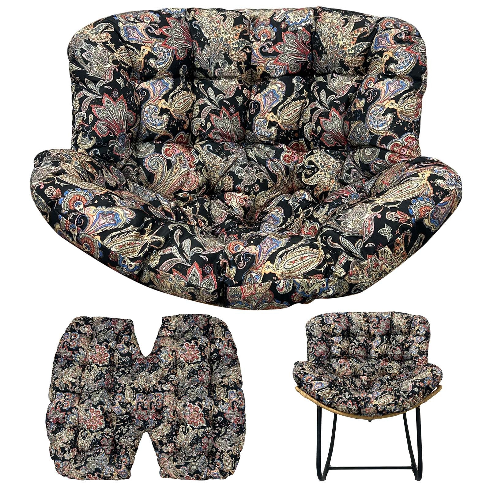 Extra Large 47.24x39.37x3.94inch Outdoor Chair Cushion(Outdoor Use Only), Sturdy Oxford Fabric Multi-Use Pad, Thick Comfort Seat Cushion for Lawn, Courtyard, Terrace, Outdoor Pavilion and Garden Leisure Chairs