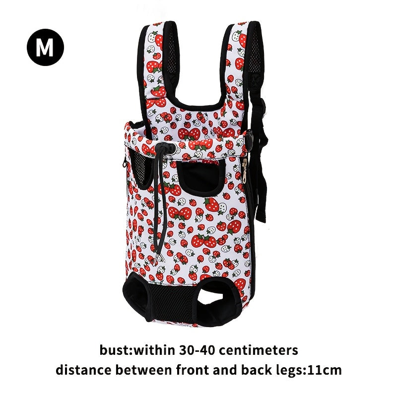 Pet Travel Backpack with Front Harness, Adjustable Multi‑Gear, Ultra‑Breathable Mesh and Lightweight Durable Design