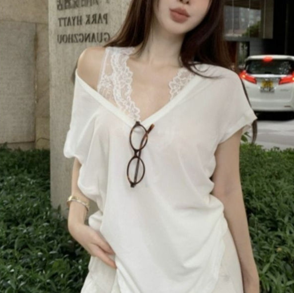 Women's Lace Tank Top – Lightweight Summer Layering Tee