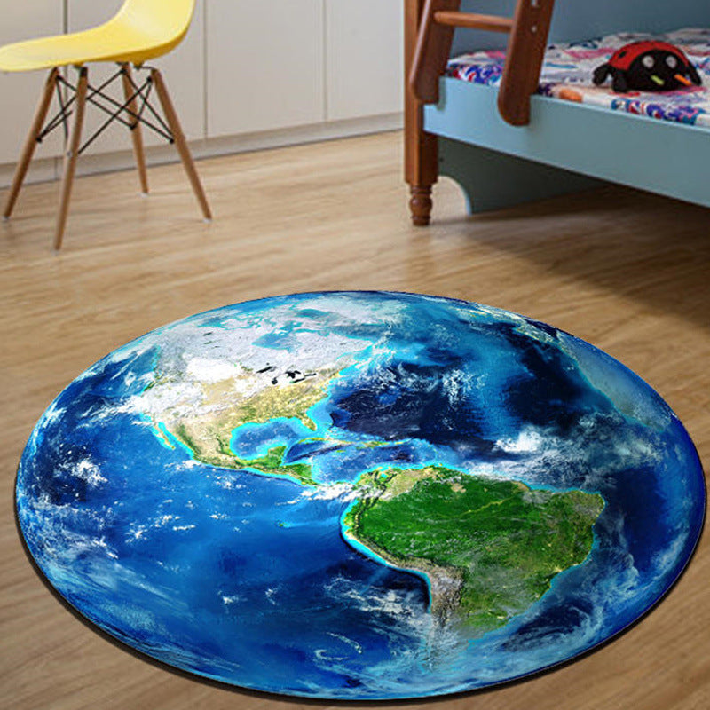 Modern Round Diatomaceous Earth Floor Mat - Absorbent Entryway Rug