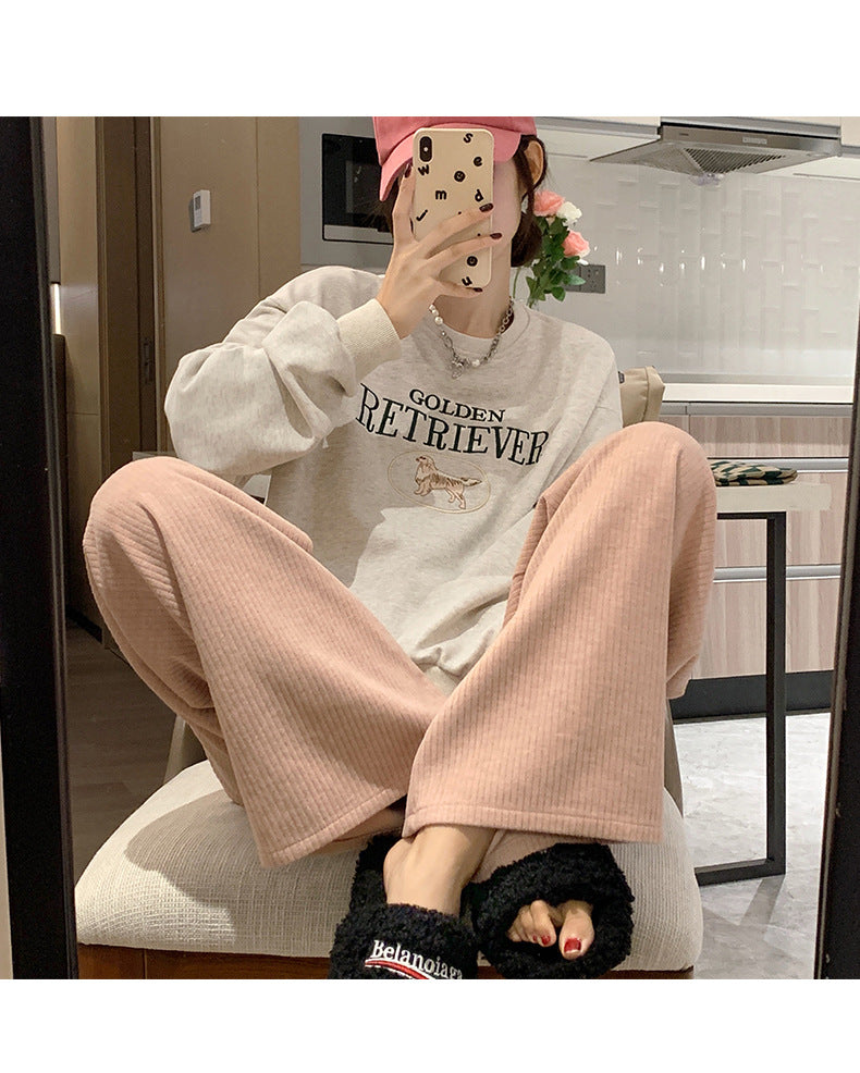 Cute Cartoon Embroidered Oversized Pullover Sweatshirt
