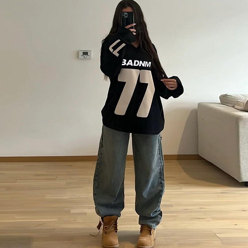 Oversized Streetwear Pullover Hoodie for Women