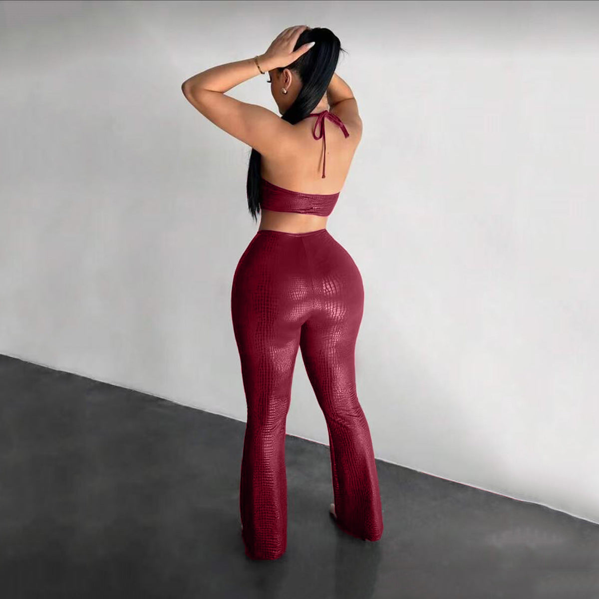 Trendy Halter Backless Jumpsuit for Women
