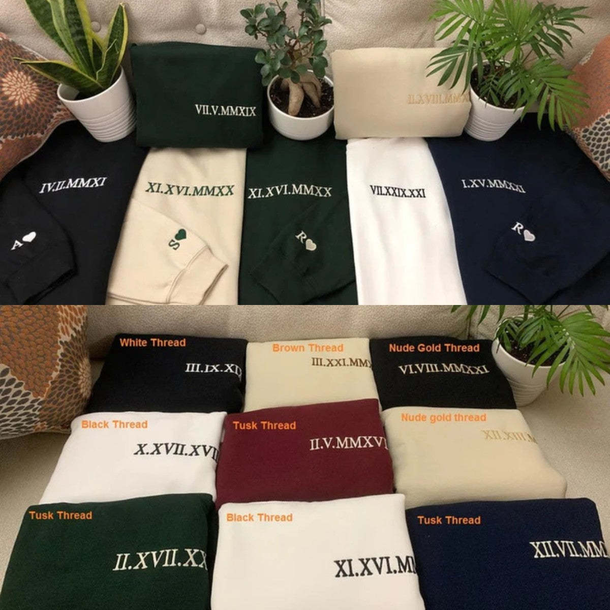 Women's Chic Line Embroidered Casual Pullover Hoodie