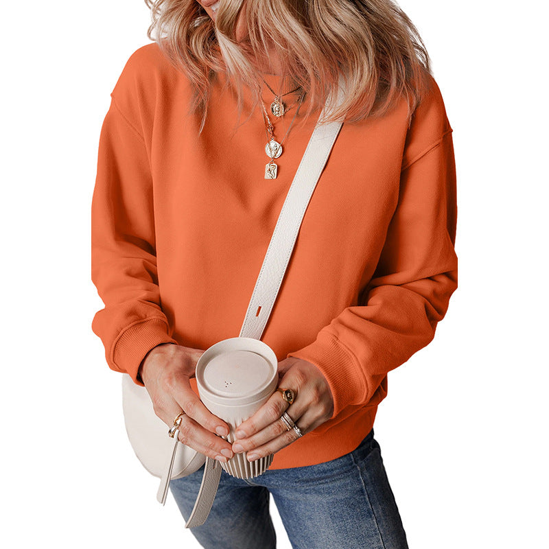 Women's Minimalist Solid Pullover Casual Sweater