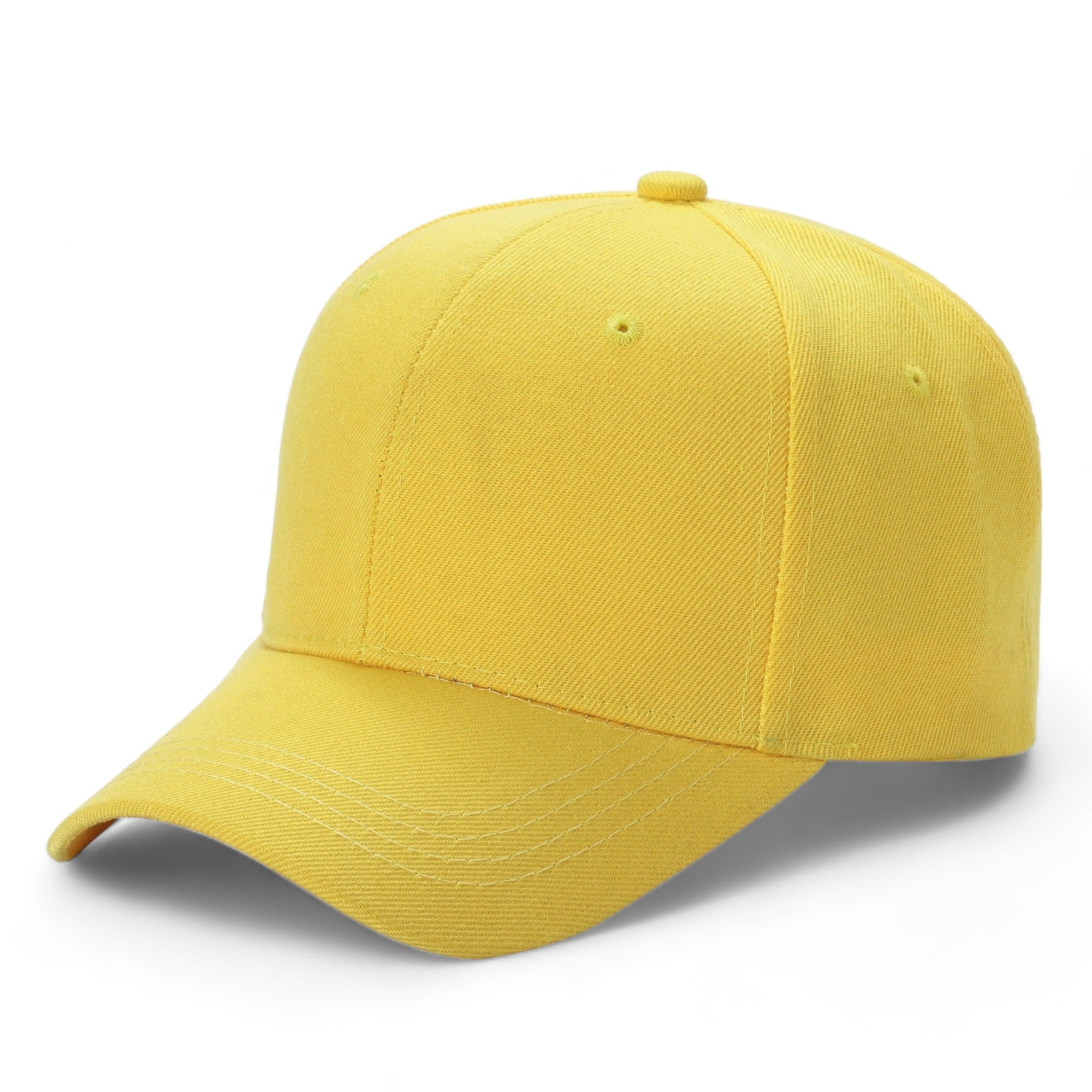 Unisex Premium Adjustable Baseball Cap – Solid Plain Color with Curved Visor