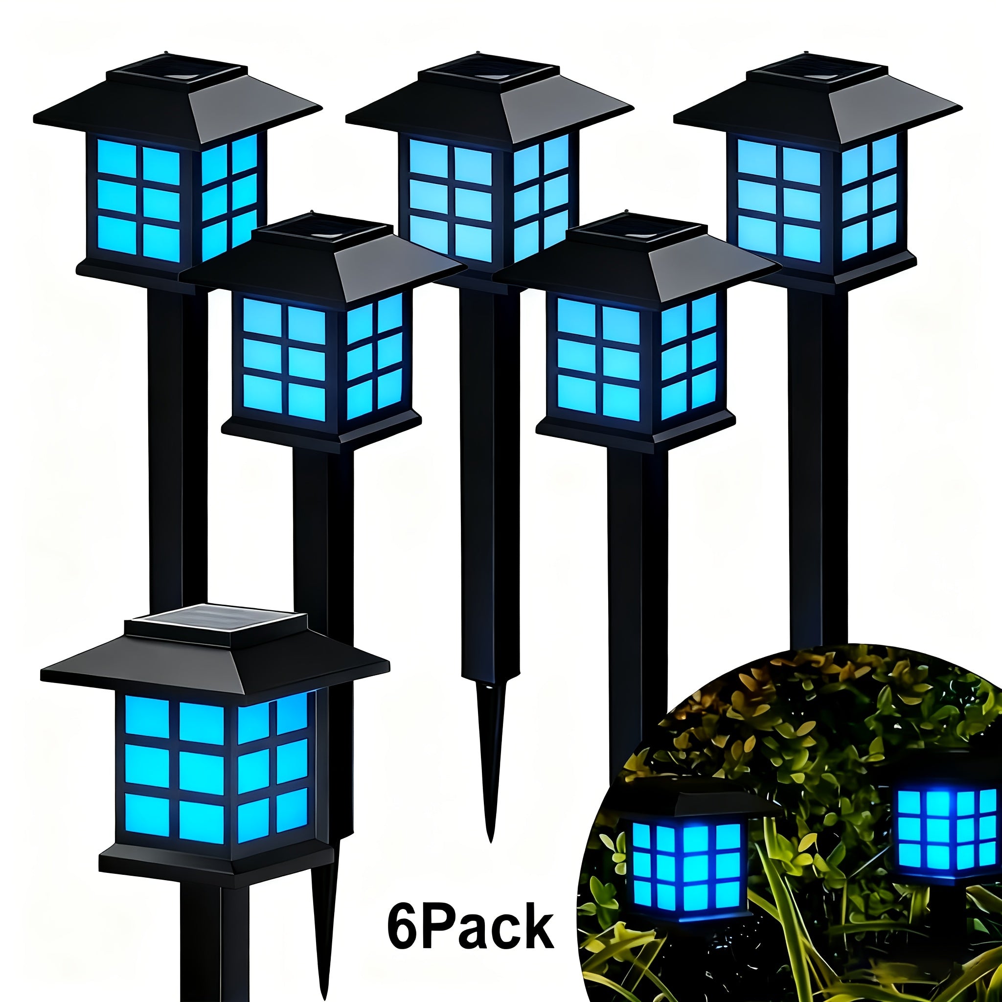 24/12/6pcs Halloween Solar Outdoor Lights, IP44 Waterproof Walkway Lights, LED Landscape Lighting Garden Lights, Suitable For Walkways, Driveways, Courtyards And Lawns, Solar Garden Decorations...