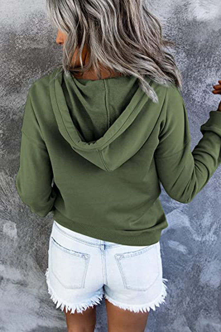 Women's Casual Hooded Sweatshirt with Pockets