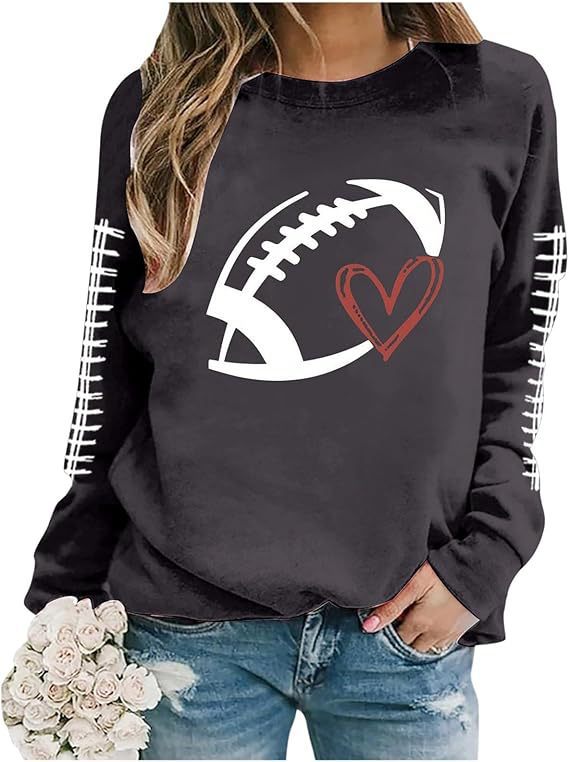 Women's Geometric Print Baseball Pullover Sweatshirt