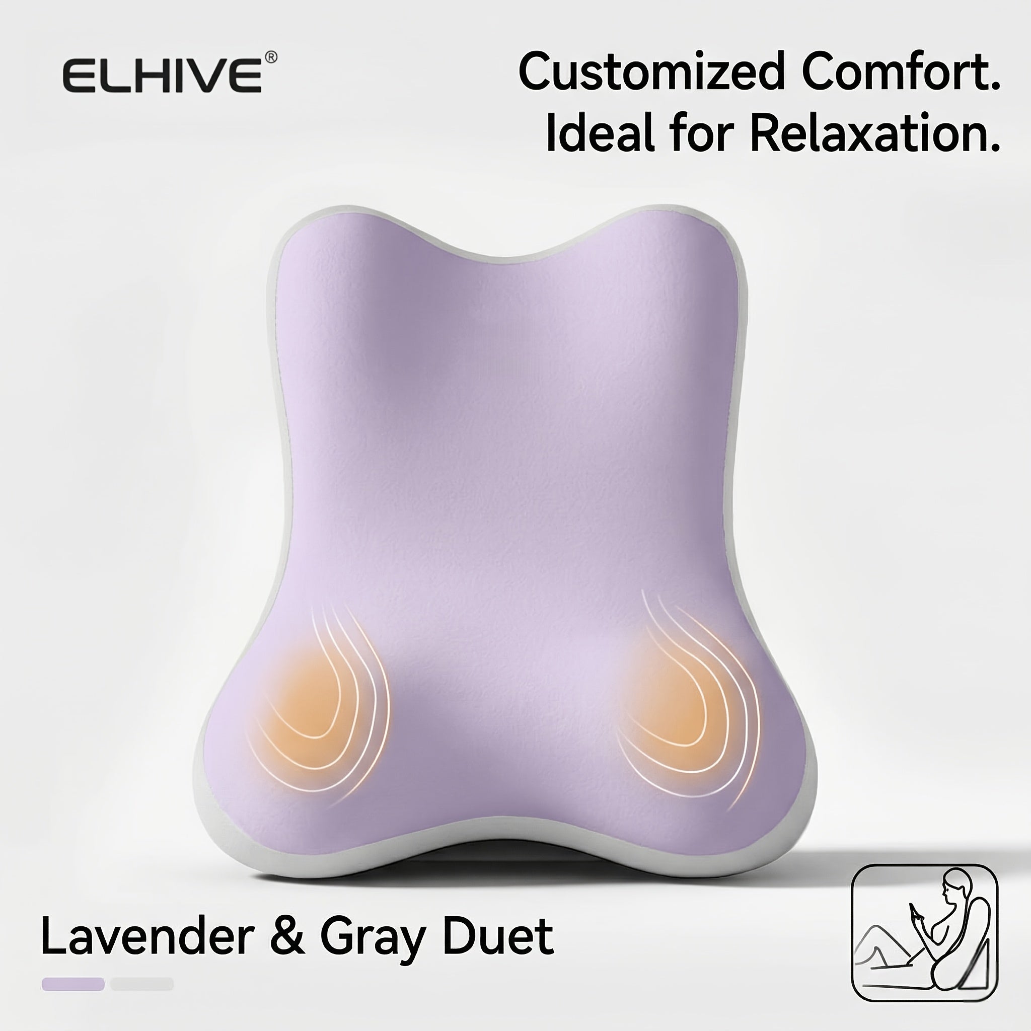 Large Memory Foam Bed Wedge Reading Pillow – Adjustable C‑Shaped Backrest with Removable Washable Cover