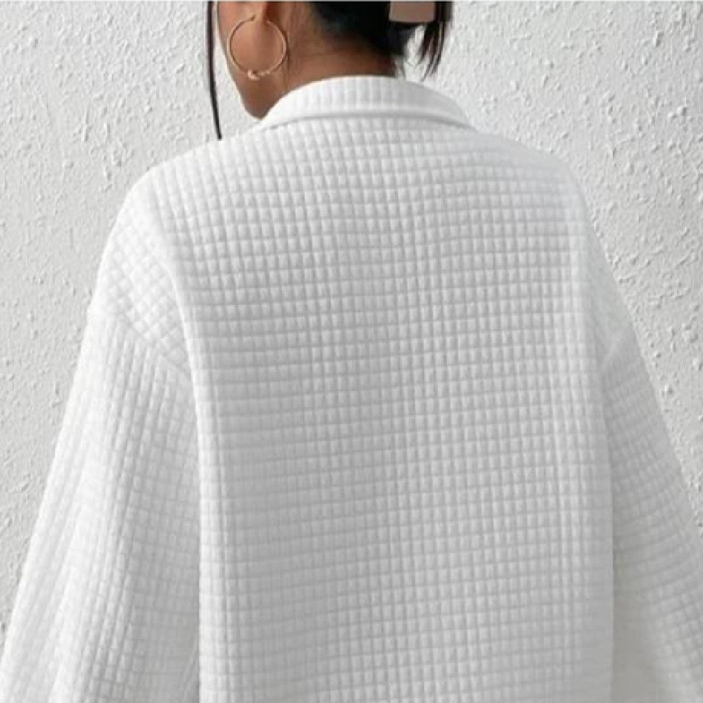 Chic Colorblock Stand Collar Pullover Sweater