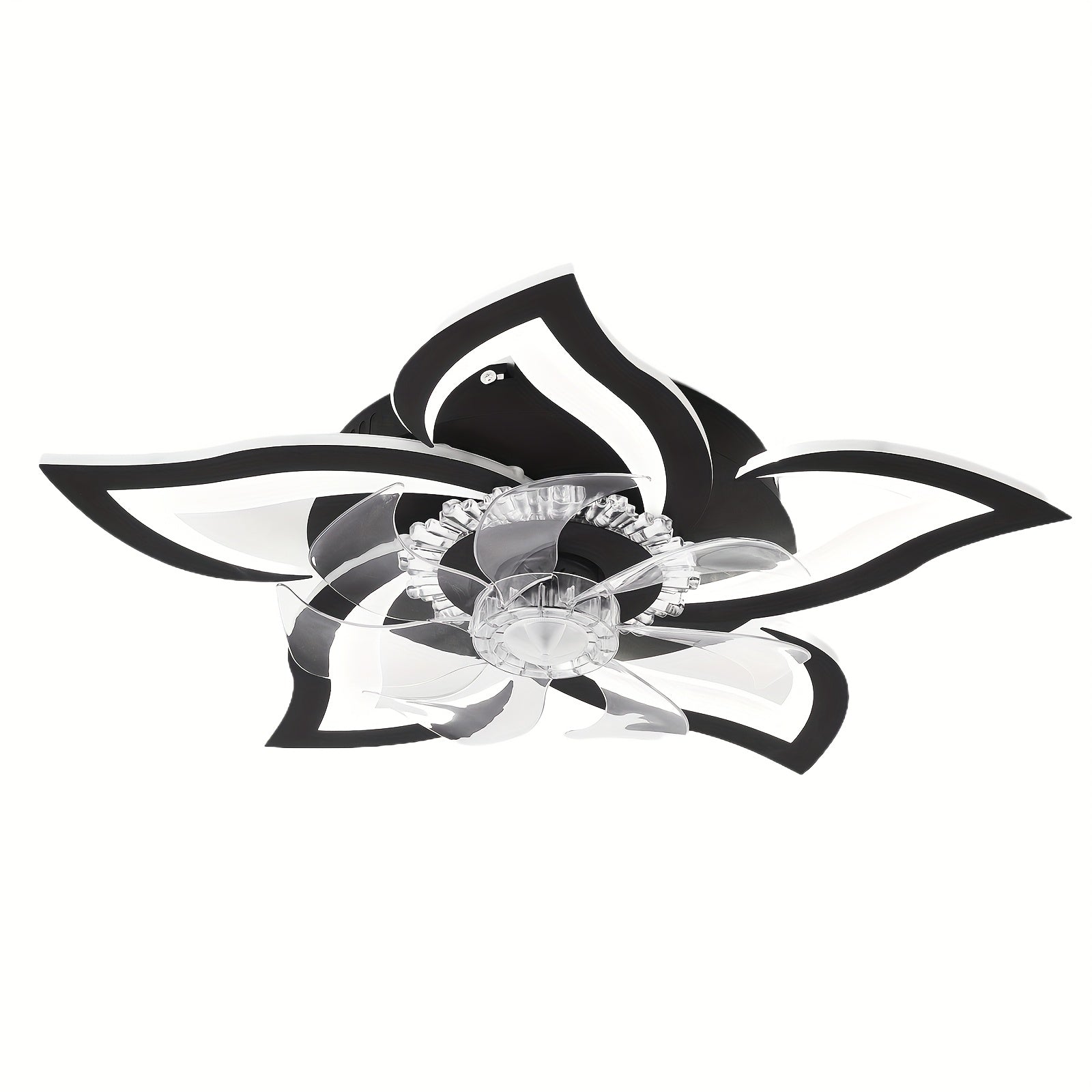 27" Low Profile Flush-Mount Ceiling Fan with Light, 6-Speed Dimmable Remote & App Control