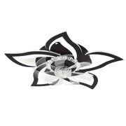 27" Low Profile Flush-Mount Ceiling Fan with Light, 6-Speed Dimmable Remote & App Control