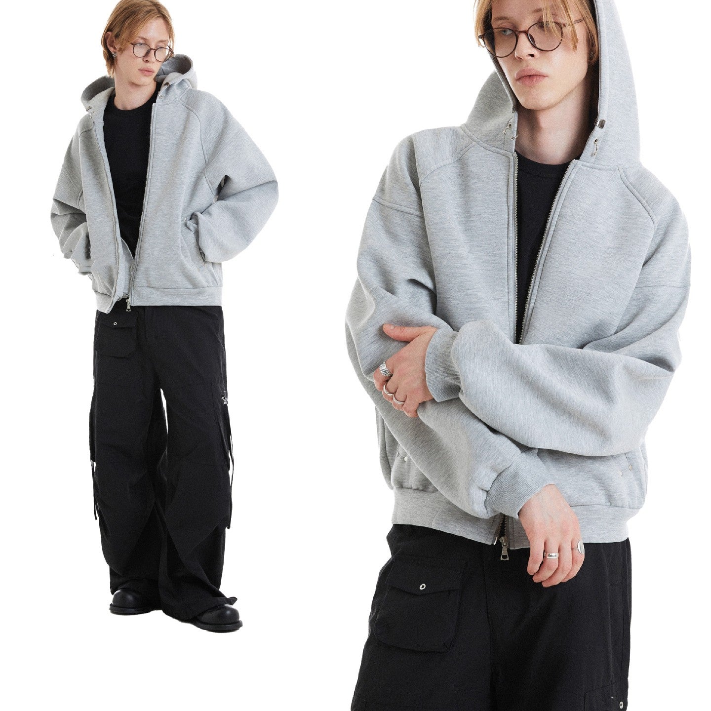 Cozy Unisex Zip-Up Hoodie Sweatshirt