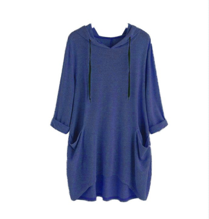 Women's Cozy Cashmere Hooded Pullover T-Shirt