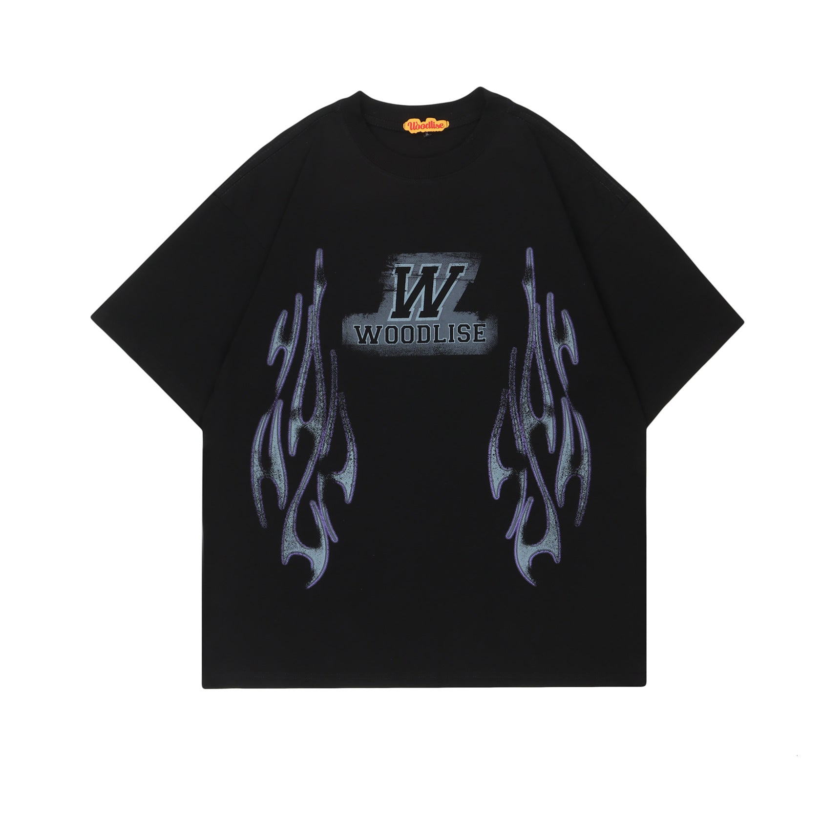 Retro Streetwear Letter Print Loose Short Sleeve Tee