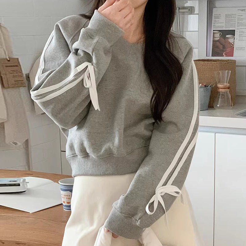 Cozy Solid Color Women's Loose Casual Pullover Hoodie