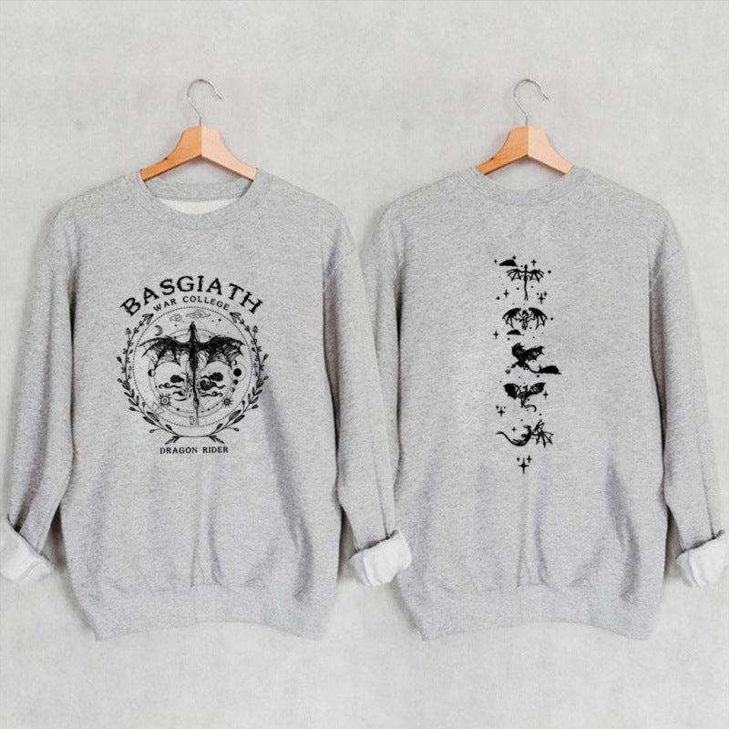 Gold Dragon Fourth Wing Fantasy Bookish Sweatshirt