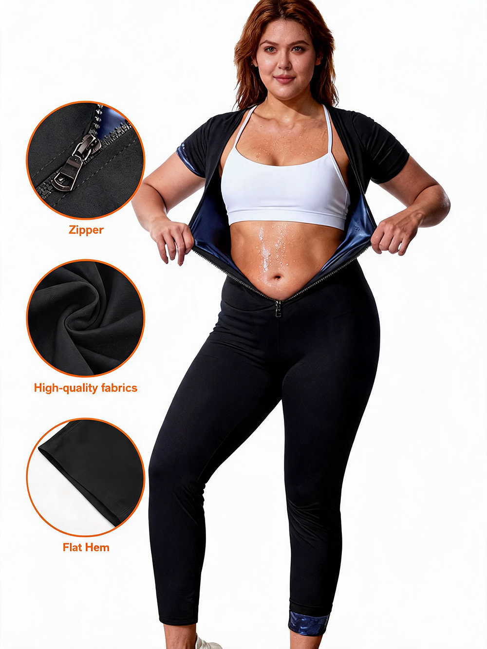 Women's Sweat Enhancer Sauna Jumpsuit & Waist Trainer