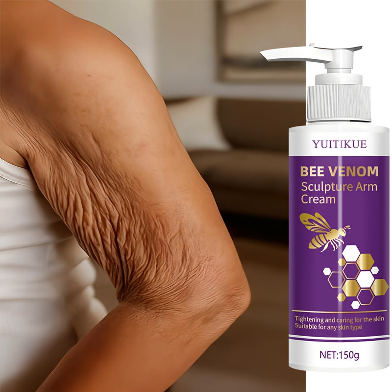 YUITIKUE Bee Venom Sculpting Cream - Firming & Moisturizing Body Cream with Natural Bee Venom, for Arms, Thighs, Buttocks, Abdomen - Suitable for All Light Beige Types (Sensitive, Dry, Oily, Combin...