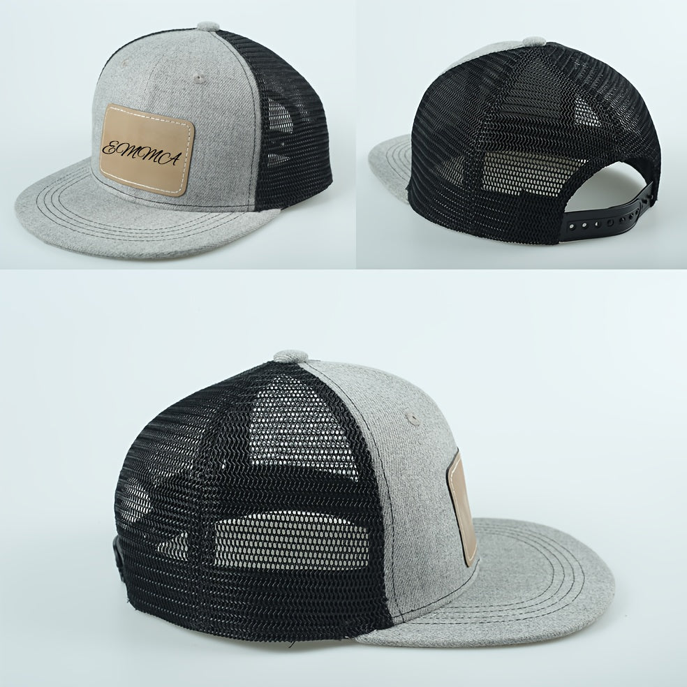 Kids Personalized Baseball Hat with Laser‑Engraved Leather Label (Ages 3‑14)