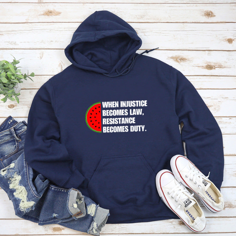 When Injustice Becomes Law Women's Casual Hoodie
