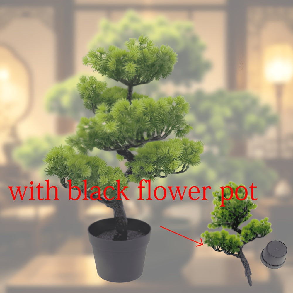 Large artificial bonsai tree with lifelike branches and elegant form