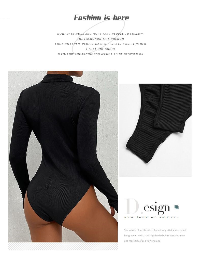 Women's Solid Hollow-Out Tight Jumpsuit
