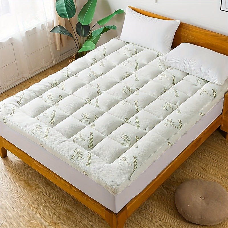 Thick Mattress Topper Pad Queen Size, Pillow Top Mattress Topper, Ultra-soft Quilted Cooling Mattress Protector, Suitable for 8-24 Inch Deep Mattresses