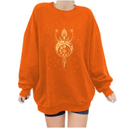 Cozy Star Print Pullover Women's Sweater