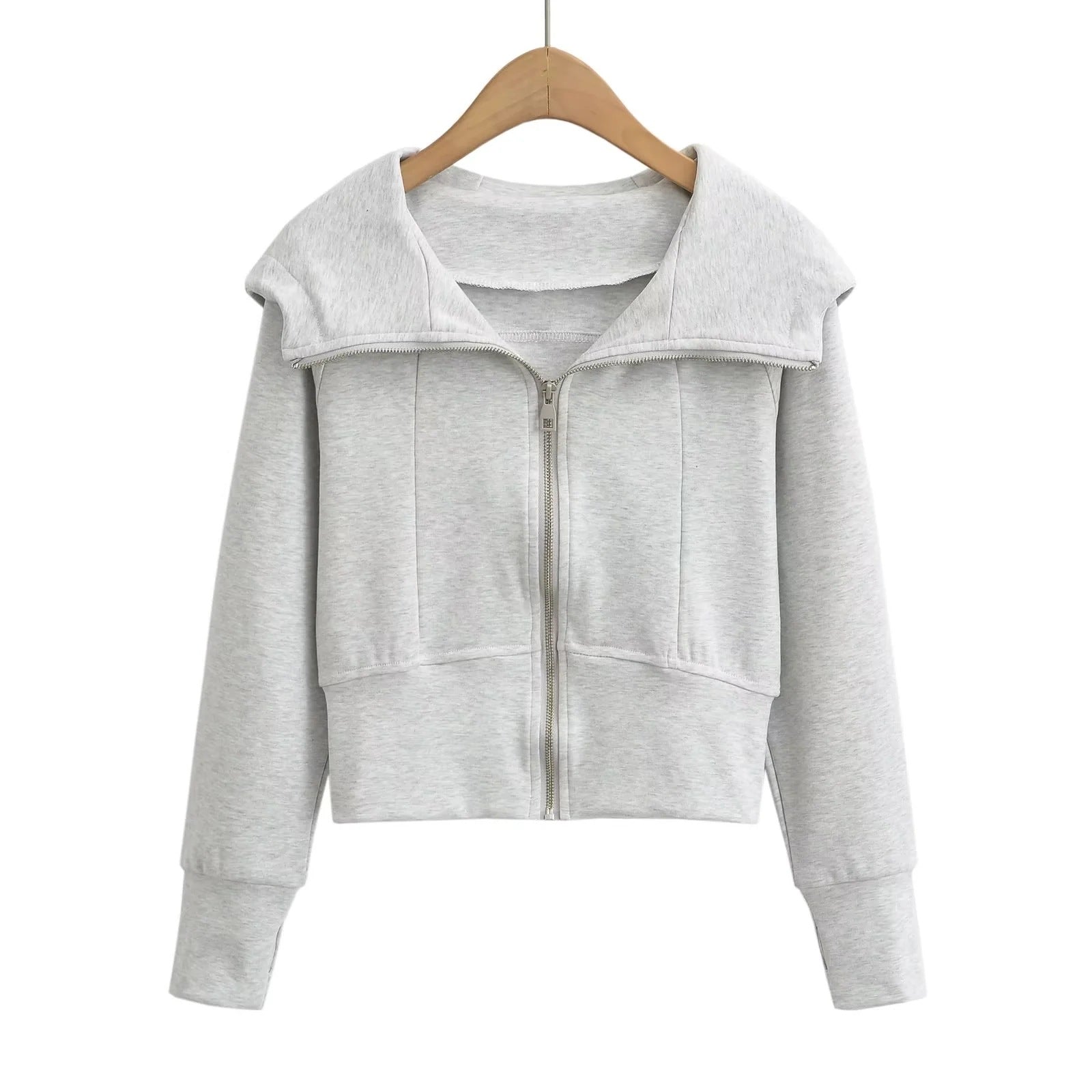 Women's Slim Fit Streetwear Sports Hoodie Coat