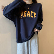 Loose Long-Sleeve Couple's Pullover Sweater