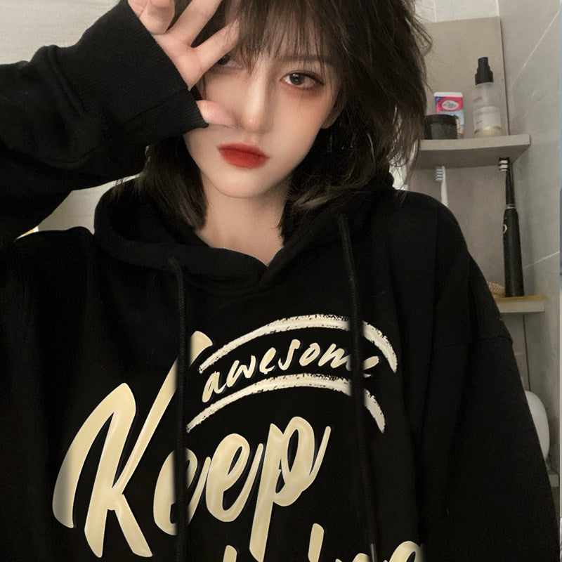 Women's Fleece-Lined Thickened Casual Winter Sweatshirt