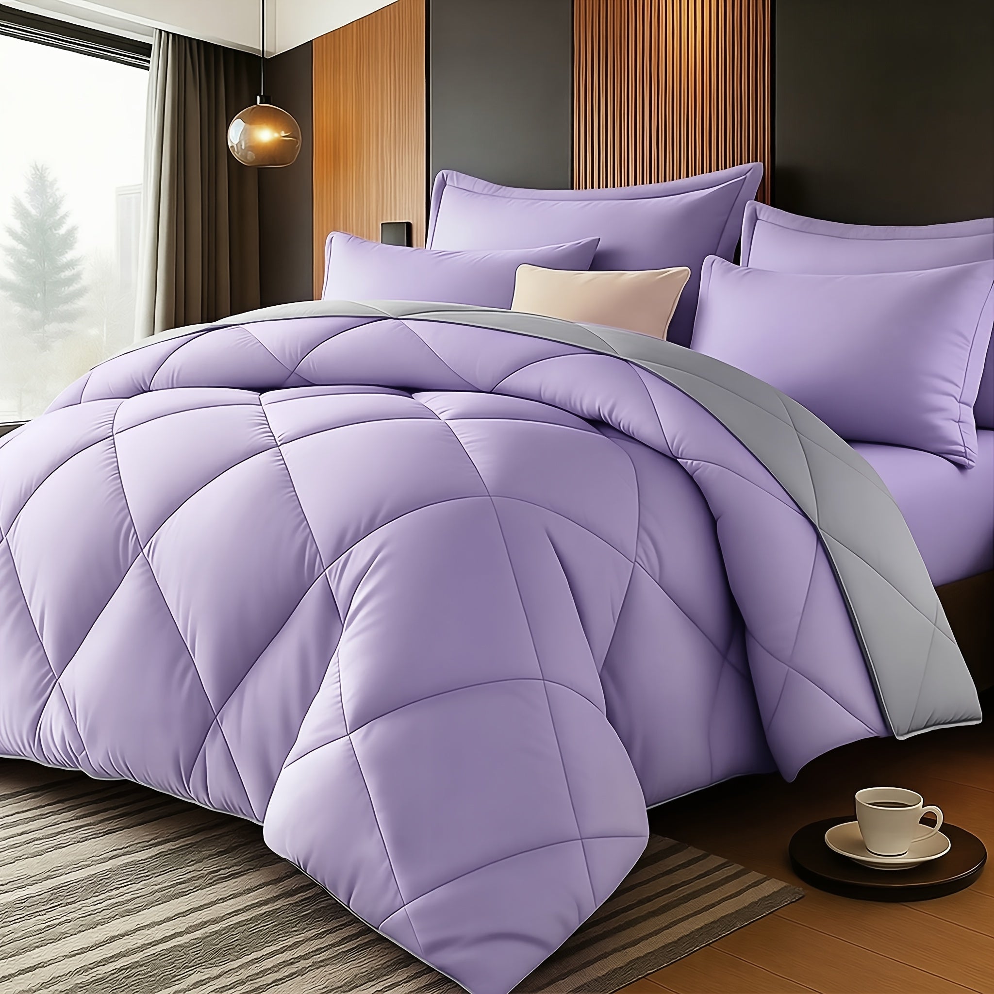 2-3 Piece Solid Color Diamond Pattern Bed Sheet Set – Large & Extra-Large, Ultra-fine Fiber, Lightweight Breathable