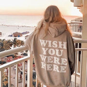 Printed Sweater With Loose Hooded Jacket And Pullover